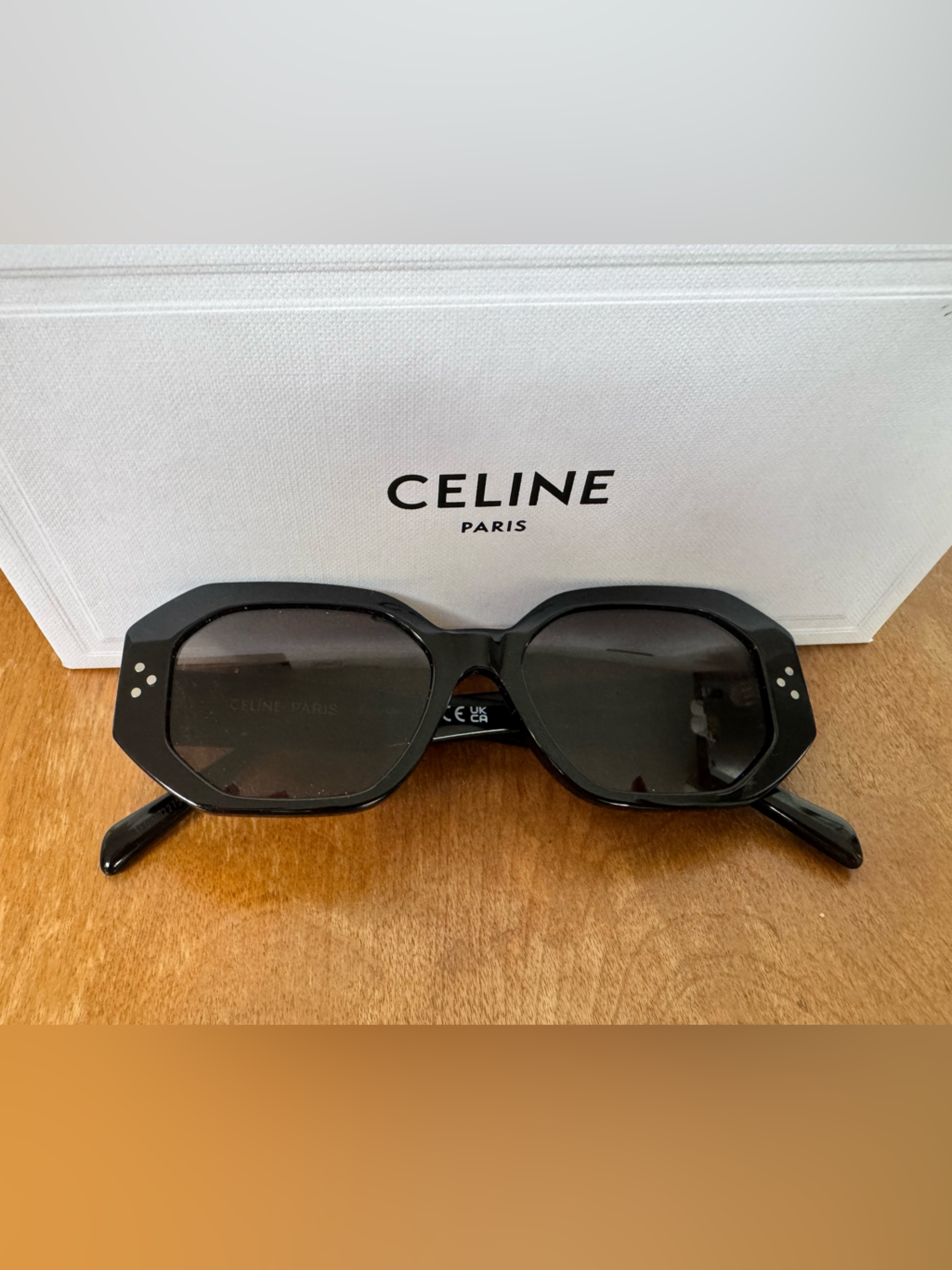 Celine Black Sunglasses With Original Box And Case
